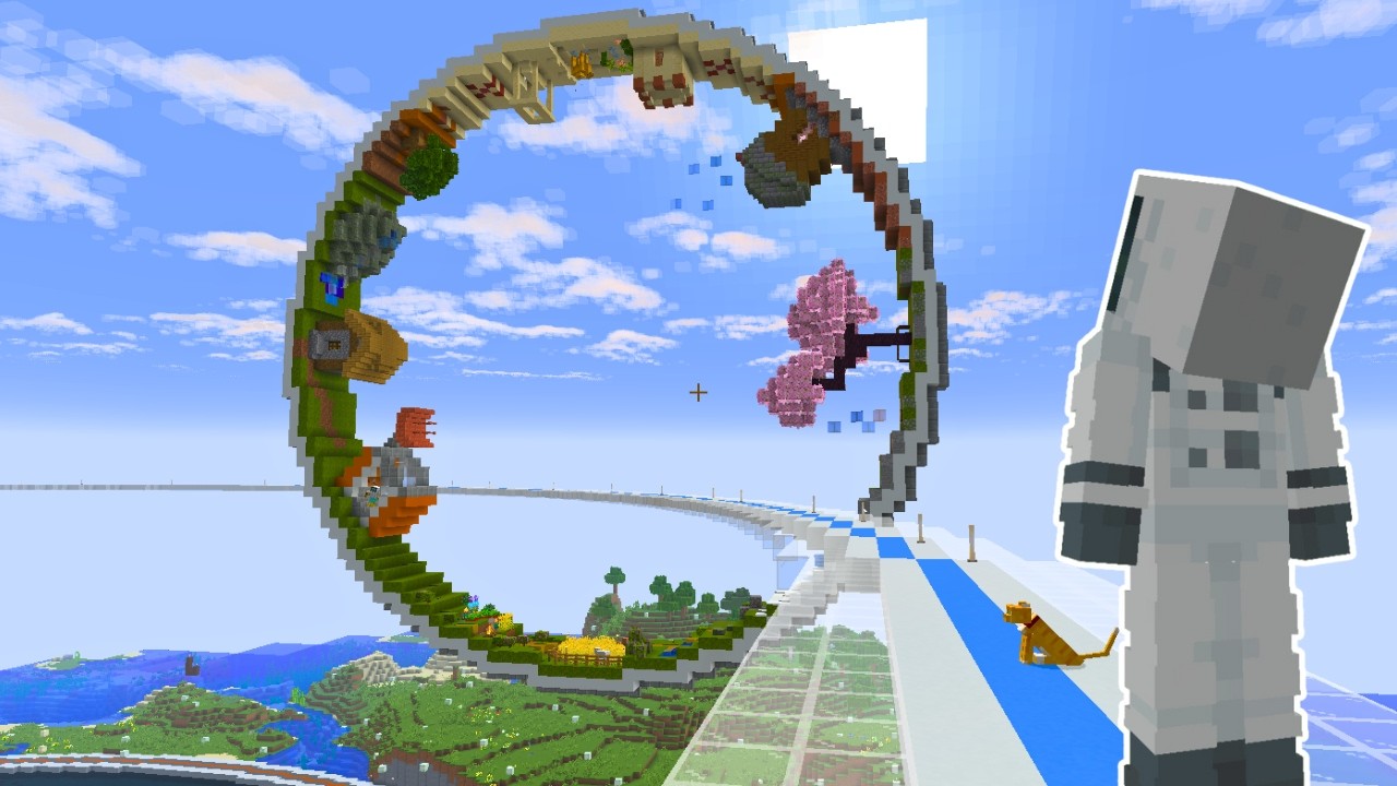 I Built a 360 Gravity Ring in Minecraft Survival!