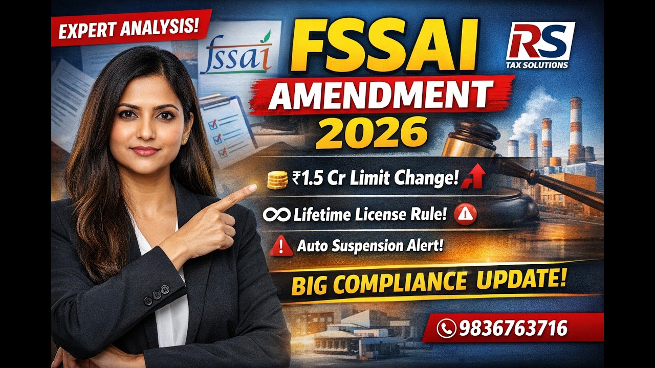 FSSAI New Rules 2026: Biggest Food License Update! ₹1.5 Cr Limit & Lifetime Validity