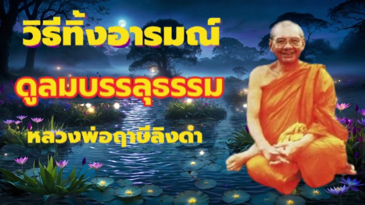 วิธีทิ้งอามรมณ์ฟุ่งซ่าน ดูลมหายใจ อานาปานสติ พรหมวิหาร 4  หลวงพ่อฤาษีลิงดำ