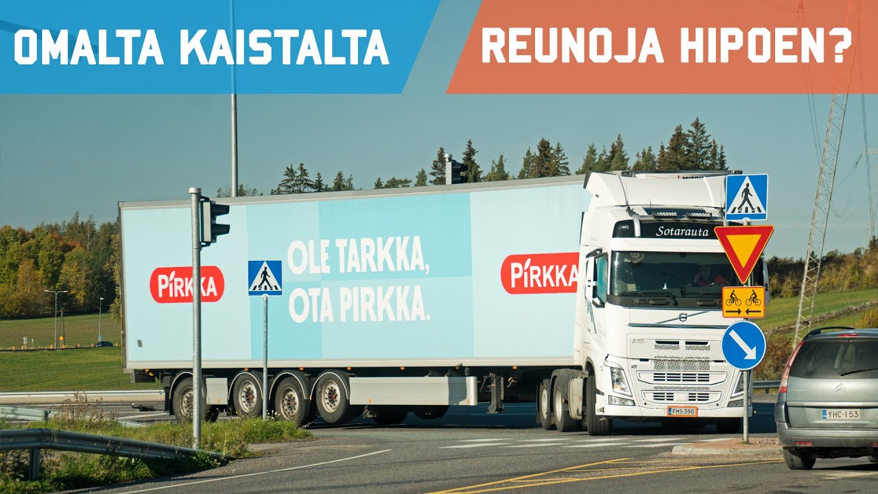 Yhdistelmällä ajo risteyksissä - mistä tietää että mahtuu?