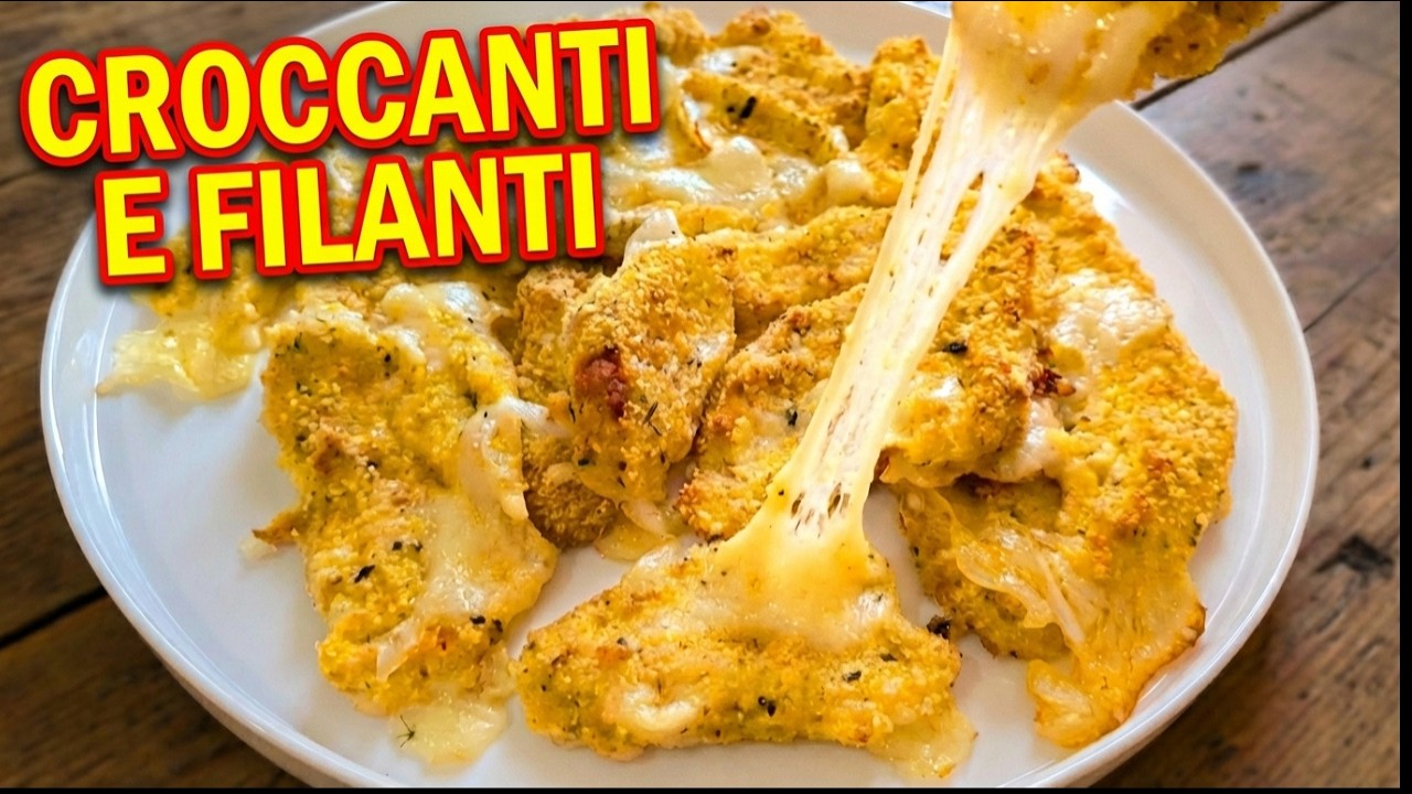 Mozzarella sticks al forno: croccanti fuori, filanti dentro, senza frittura!