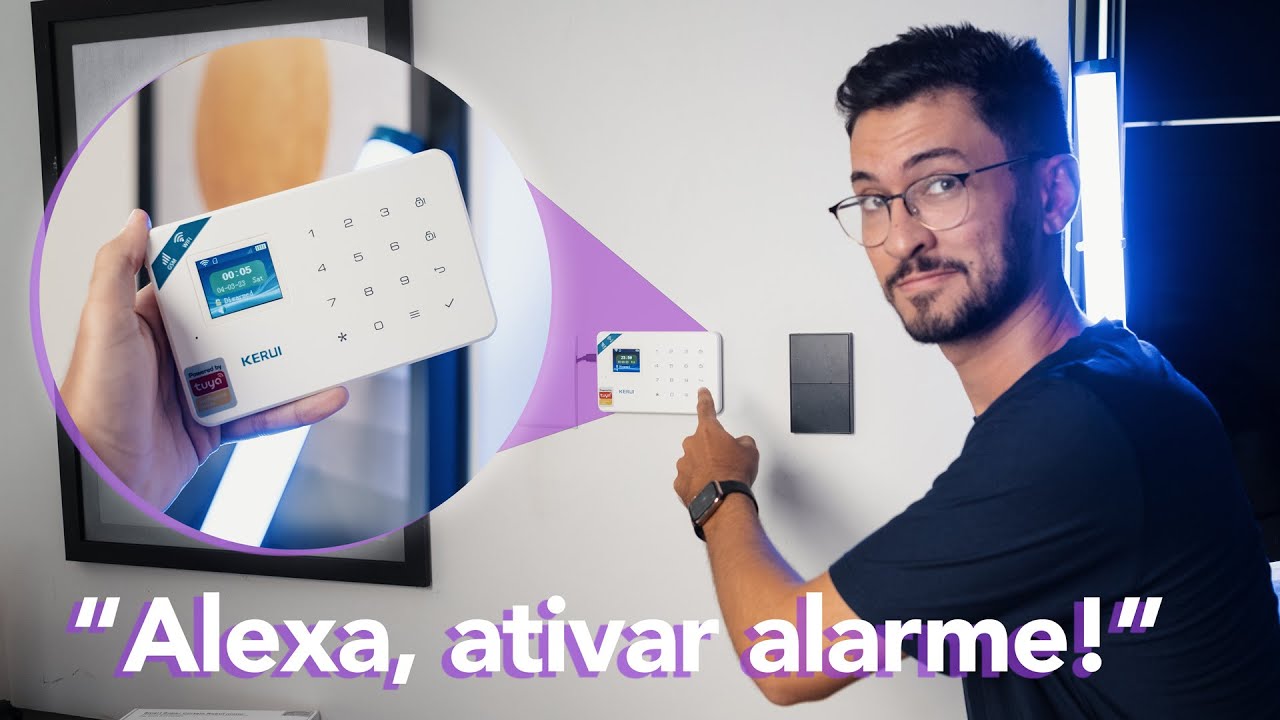 Instalei um SISTEMA de ALARME SMART compatível com ALEXA na minha casa!