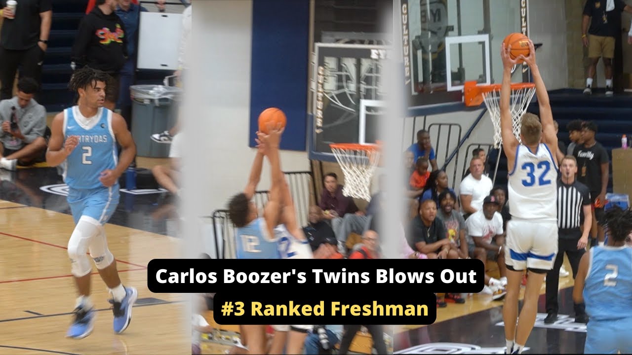 Boozer Twins vs #3 Ranked Freshman Cooper Flag 🔥‼️ Game Turns Into A BLOWOUT