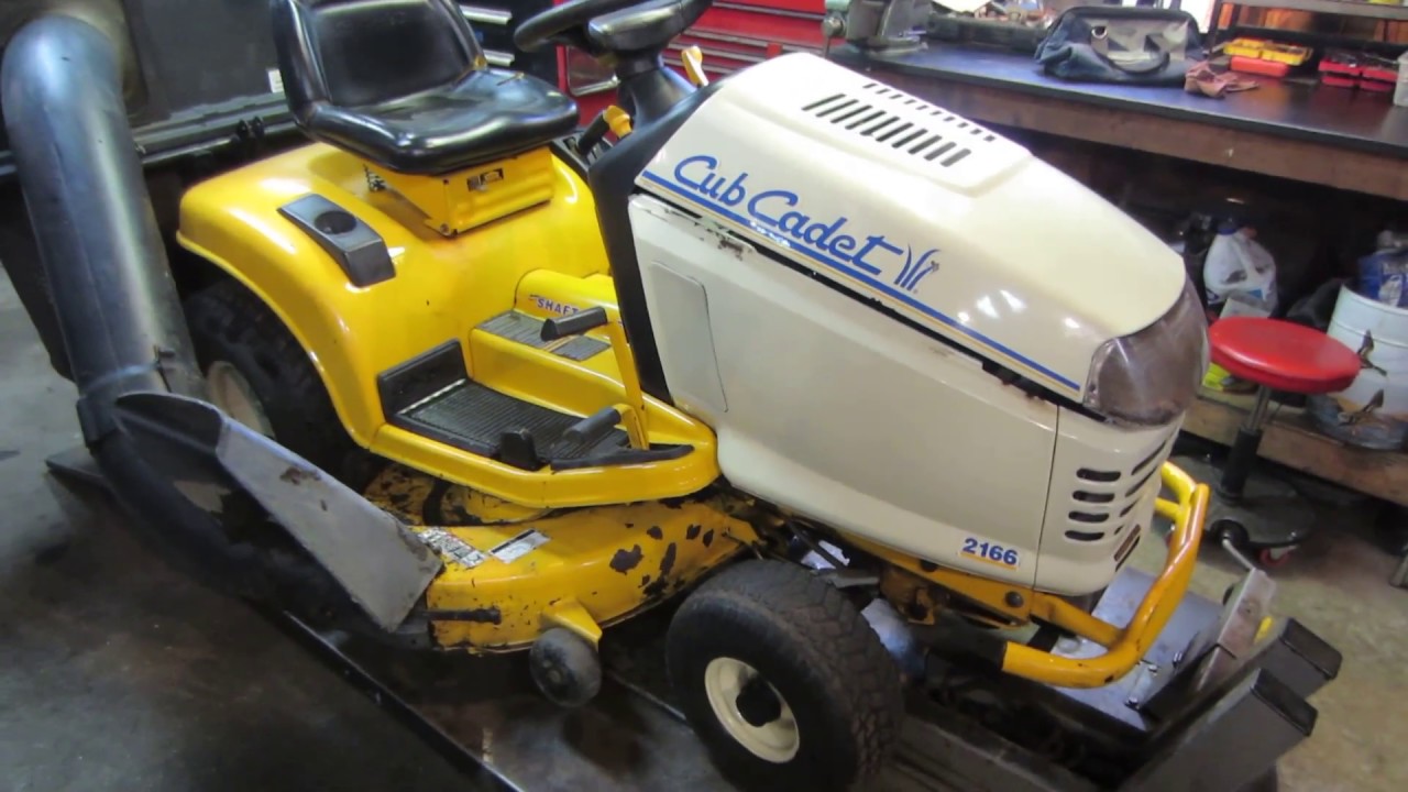 cub cadet up on the lift, will it run?