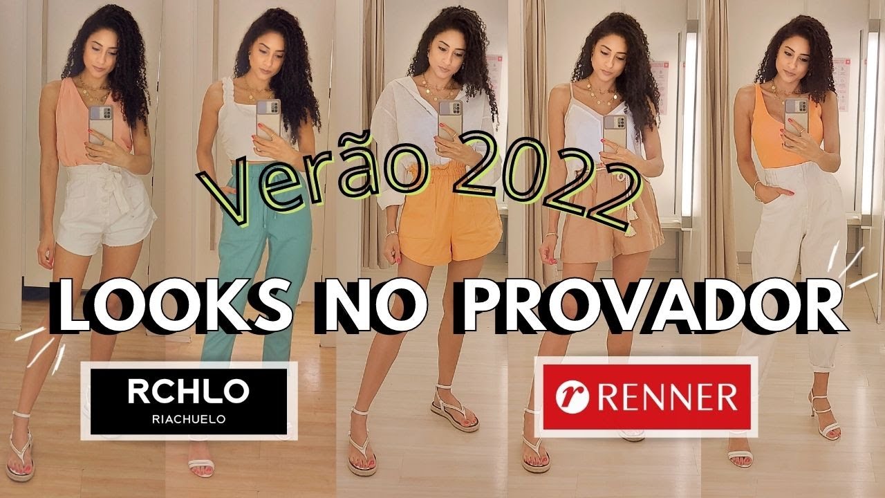 PROVADOR RENNER E PROVADOR RIACHUELO | Looks com camisa, shorts, calça e vestido, Looks no provador