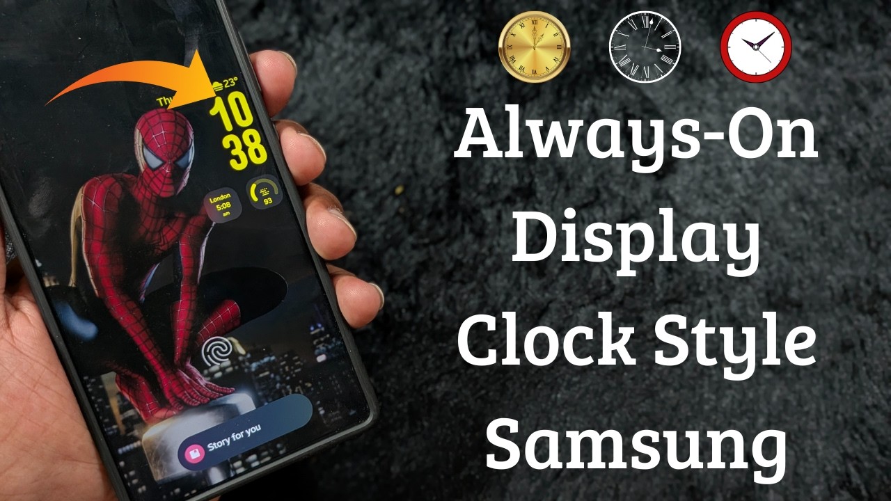 Стиль часов Always On Display | Изменение часов AOD на Samsung Galaxy [One UI 8.5]
