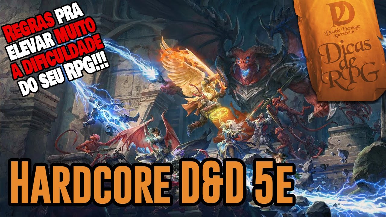 Regras para jogar D&D 5e no modo difícil - Dicas de RPG #95