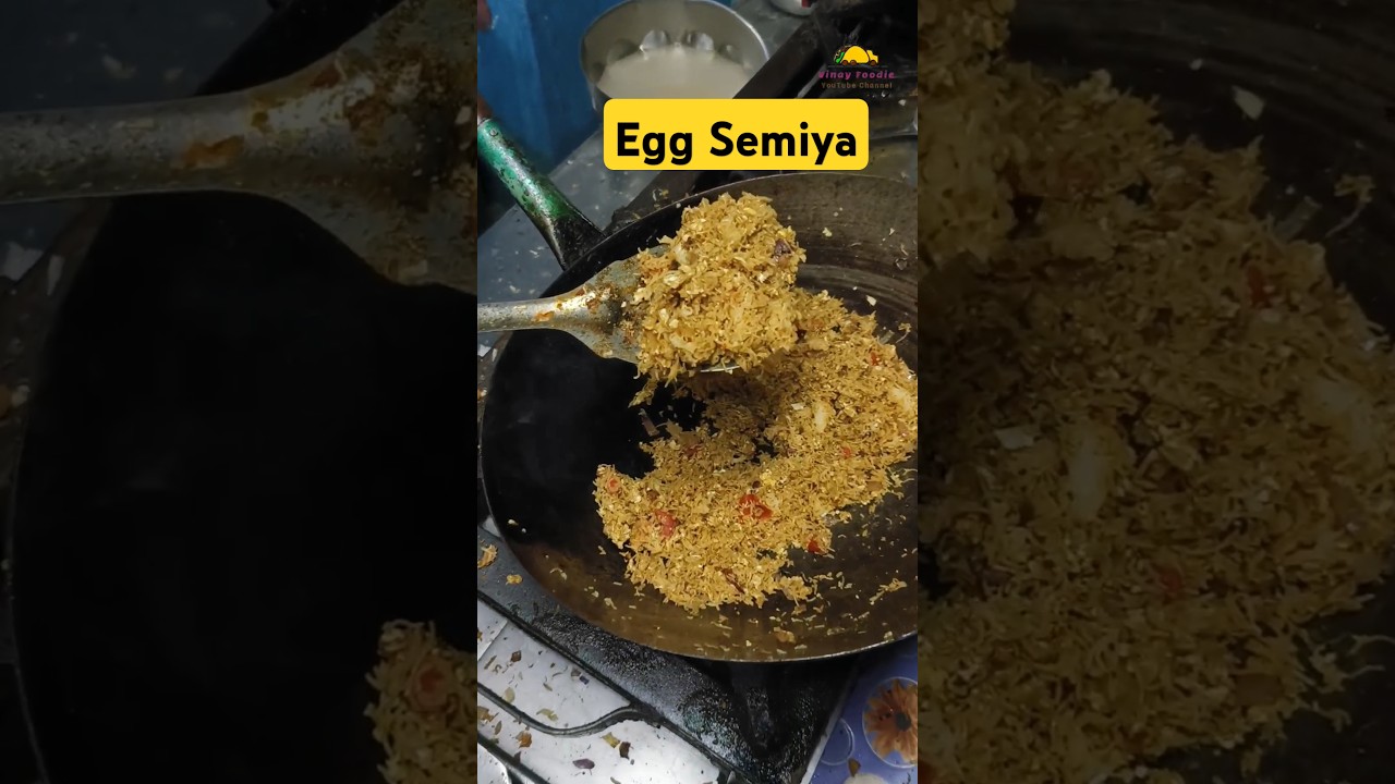 Egg Semiya Making 🔥 Chittoor | Egg Idiyappam#telugufood#streetfoodtelugu#chittoorfood