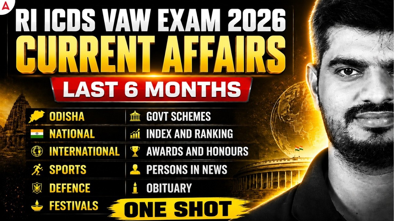 OSSSC RI ARI AMIN Exam 2026 | Last 6 Month Current Affairs One Shot | By Bibhuti Sir