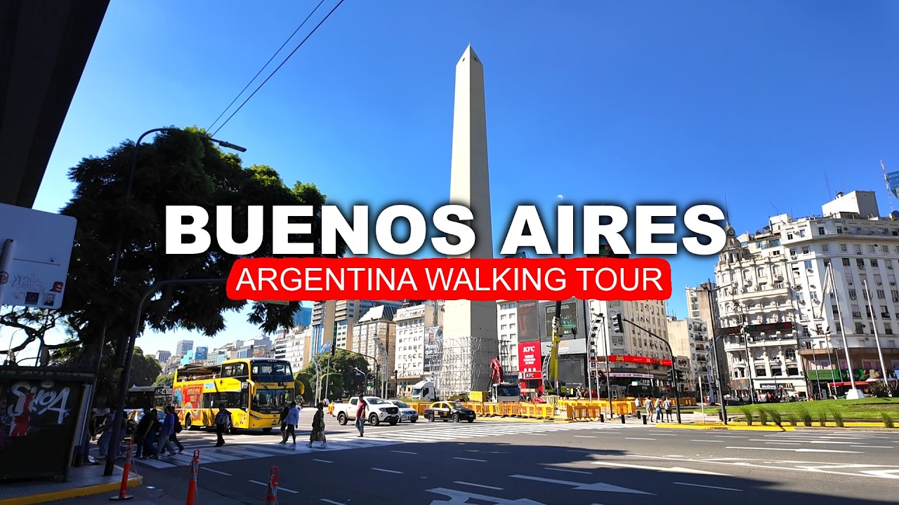 Weekend walking tour in BUENOS AIRES, Argentina in autumn 2025. Look how calm the city center is!