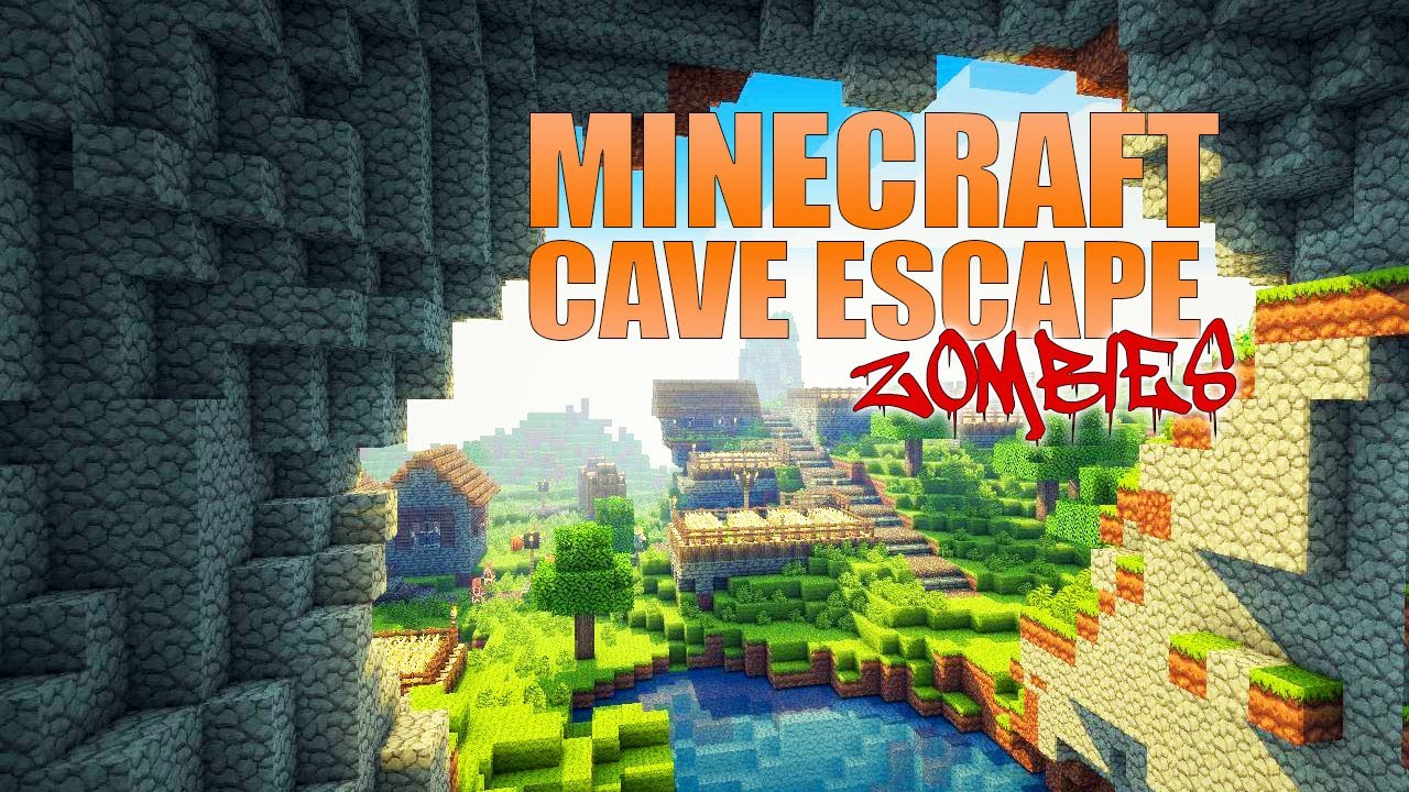 MINECRAFT ZOMBIES CAVE ESCAPE (Call of Duty Zombies Map)