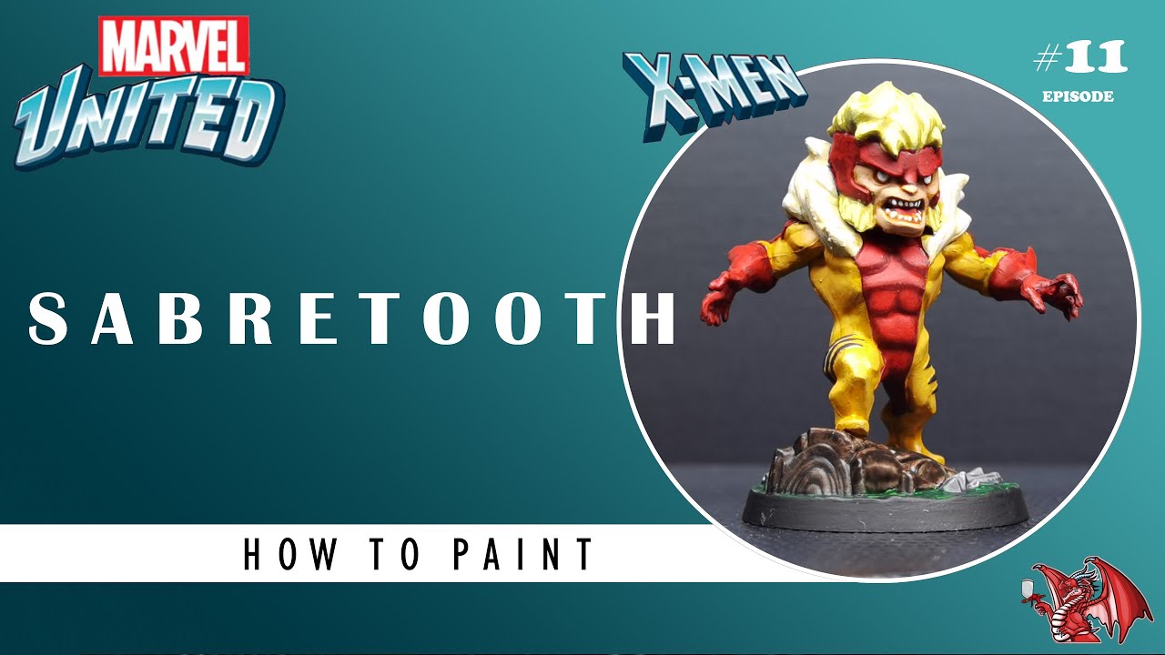 How to paint - Marvel United - X-MEN: Sabretooth (Episode 11)