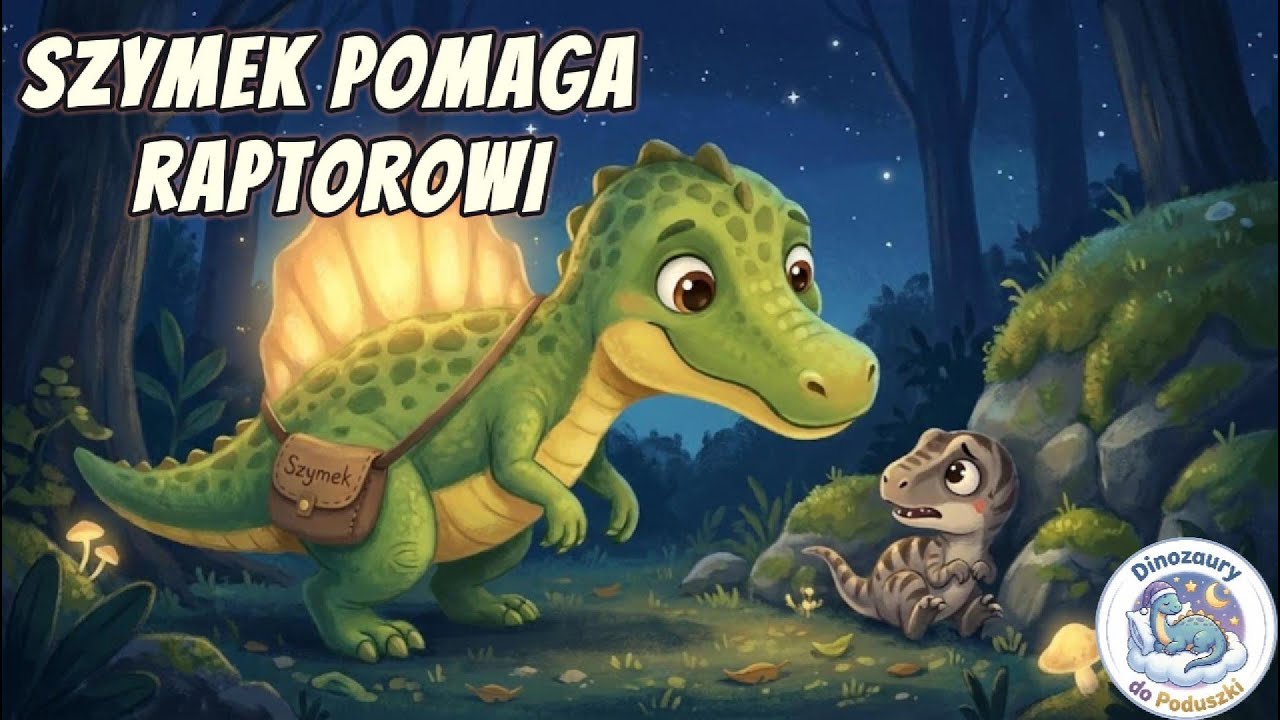 Bajka na Dobranoc: Spinozaur Szymek i Mały Raptor 🦕 Spokojny Sen (Audiobook)