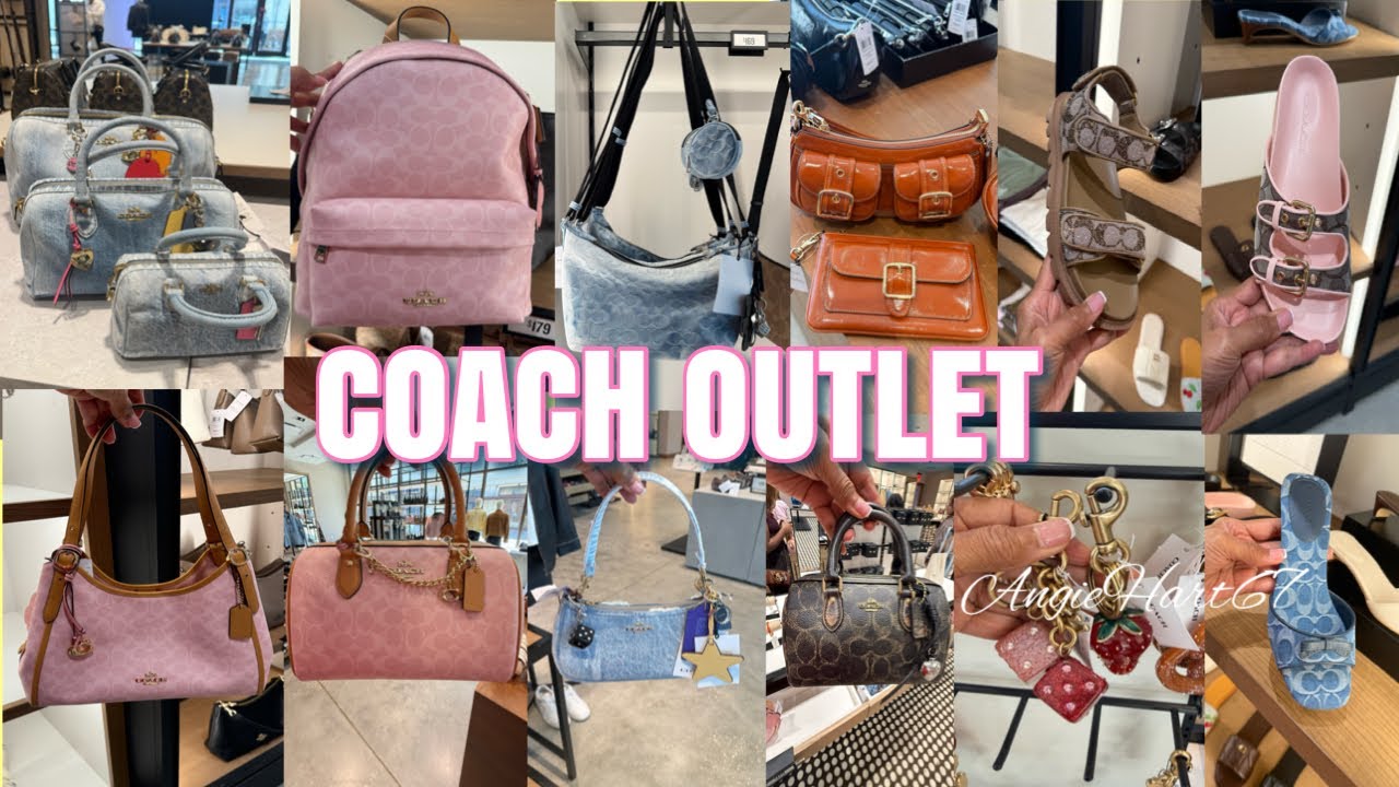 COACH OUTLET 💕NEW!!DENIM+POWDER PINK COLLECTION #handbsgs #wallets #shoes #sneakers @AngieHart67 