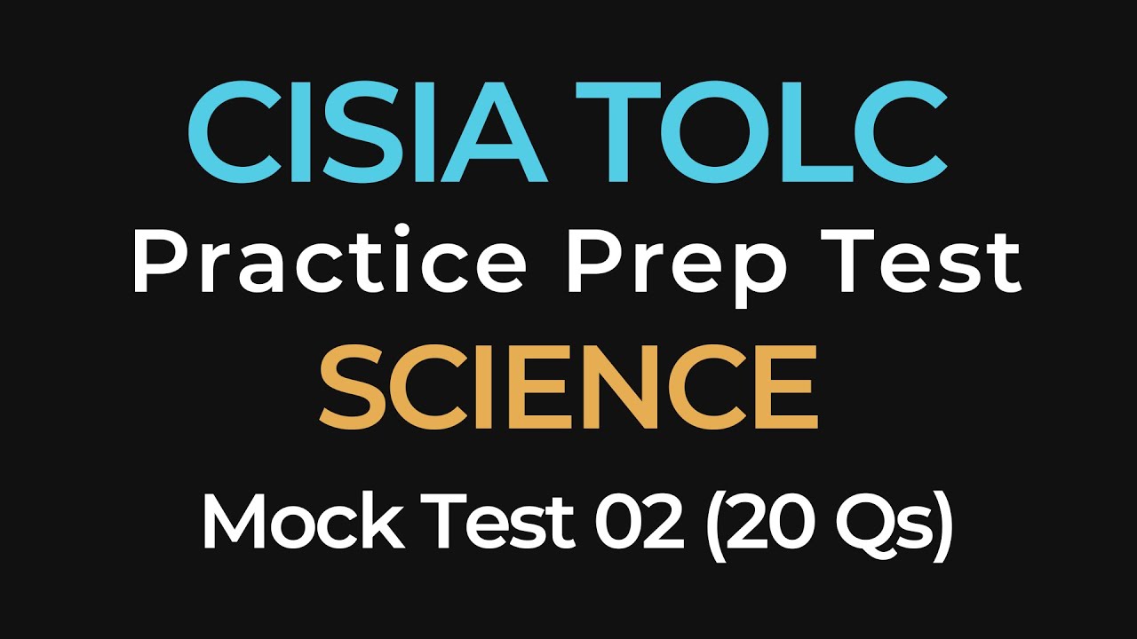 CISIA TOLC-I Science Practice Exam 02 | Full-Length 20 Practice Questions & Answers