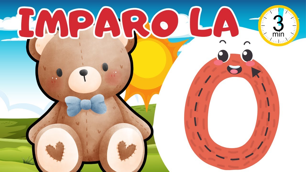 LA LETTERA O - LETTERE DELL'ALFABETO - VIDEO EDUCATIVO PER BAMBINI - LE VOCALI