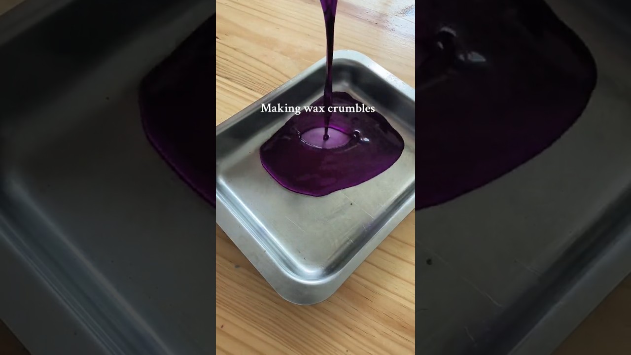 making wax crumbles #waxcrumble #candlemaker #litafcandleco #candlemaking #candles #wax #waxcrumbs