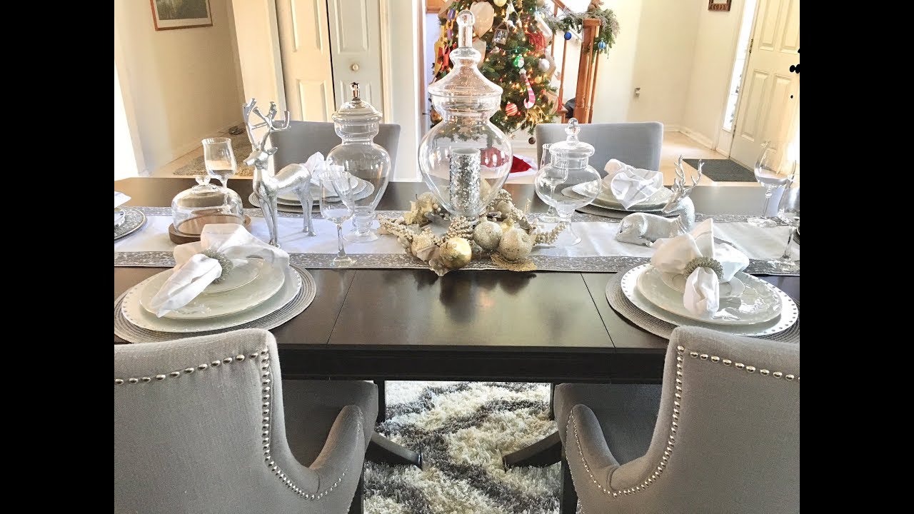 NEW! CHRISTMAS DINNER TABLE DECOR SETUP