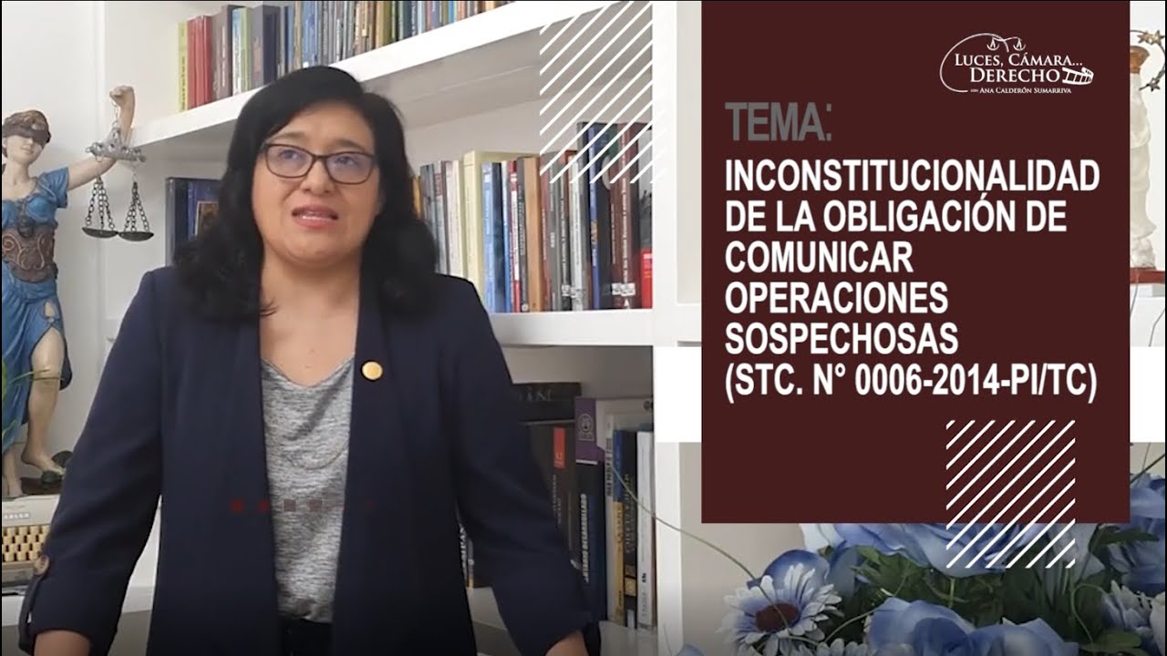 OPERACIONES SOSPECHOSAS: INCONSTITUCIONALIDAD DE OBLIGACIÓN DE COMUNICAR - LCD 169