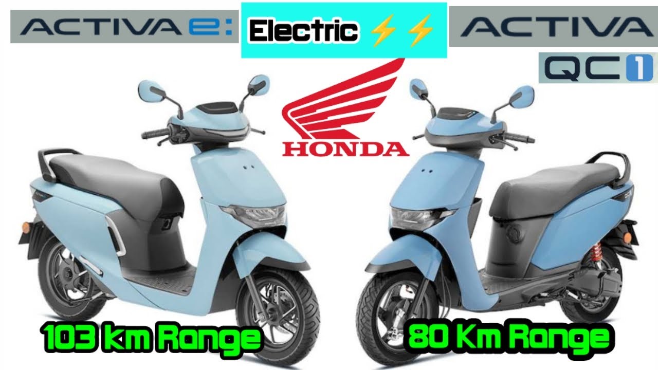 Honda Electric Scooter Launched Activa E | Activa QC 1 2025 Model Details video_English