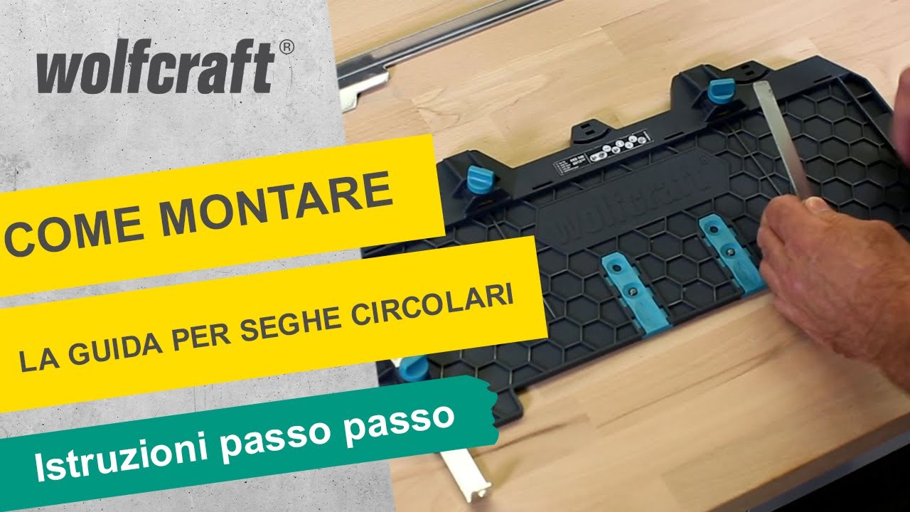 Come assemblare la guida per le seghe circolari da banco |wolfcraft