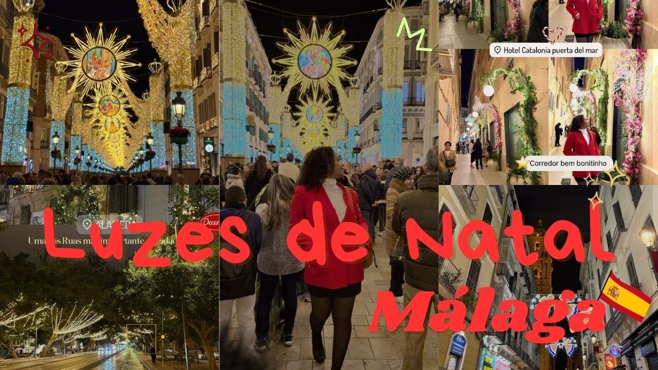 Uma das maiores Luzes de Natal da Europa I Málaga Espanha 2025