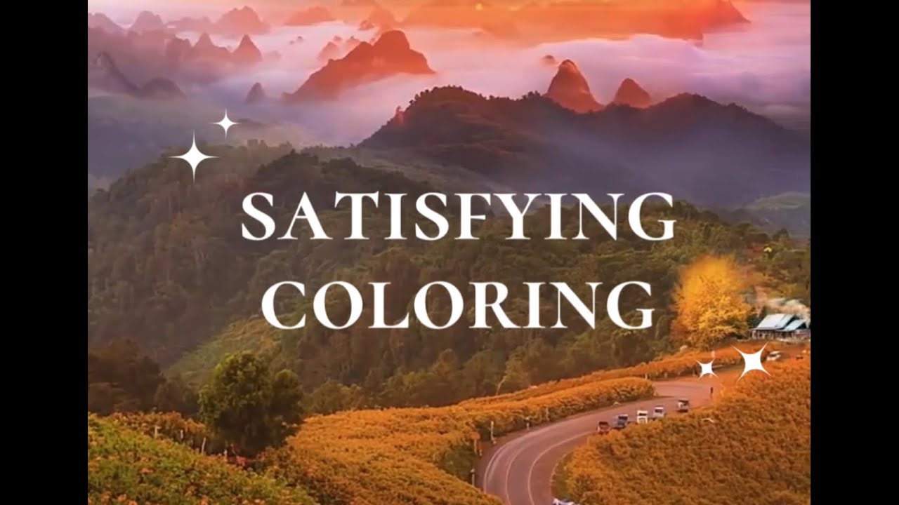 Satisfying iPad Coloring | Relaxing Music 