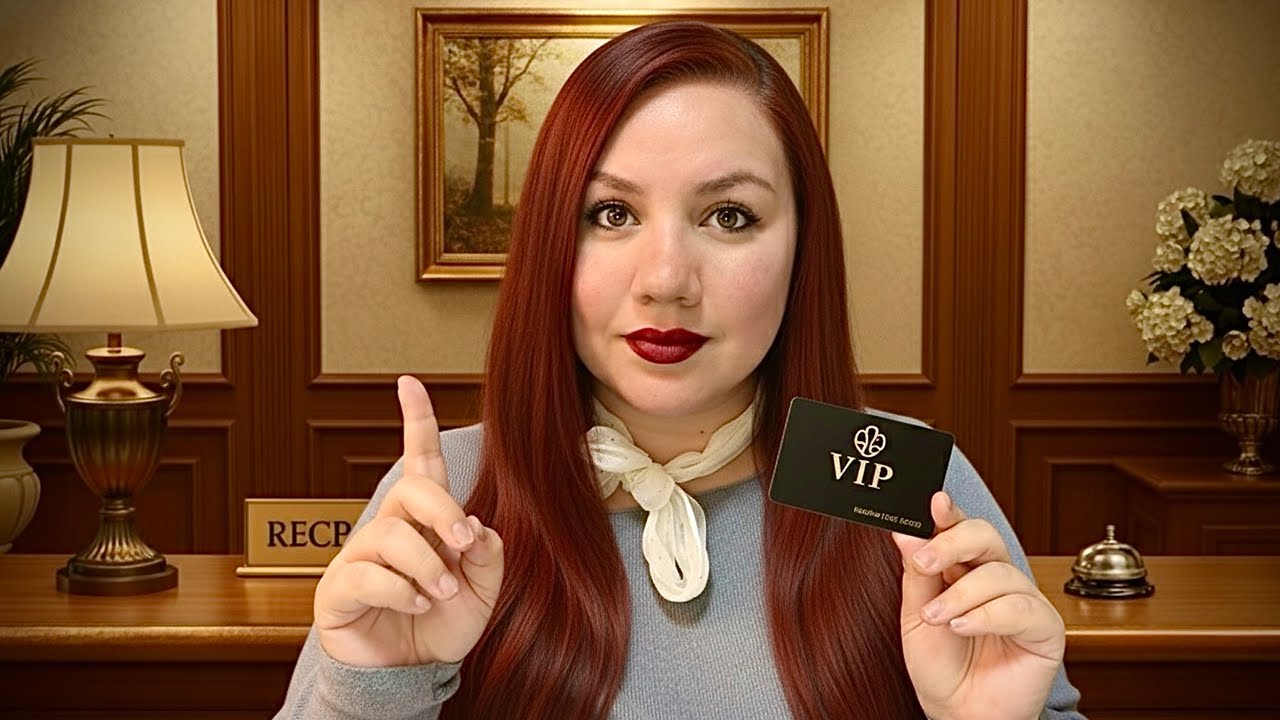 ASMR ESPAÑOL ♡ Recepcionista de Hotel VIP RolePlay ♡ Hotel Check In ♡ Teclado CREMOSO