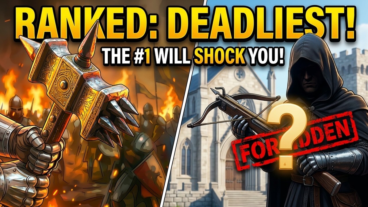 Ranking The Deadliest Medieval Weapons Ever Made (#1 Will Surprise You!)