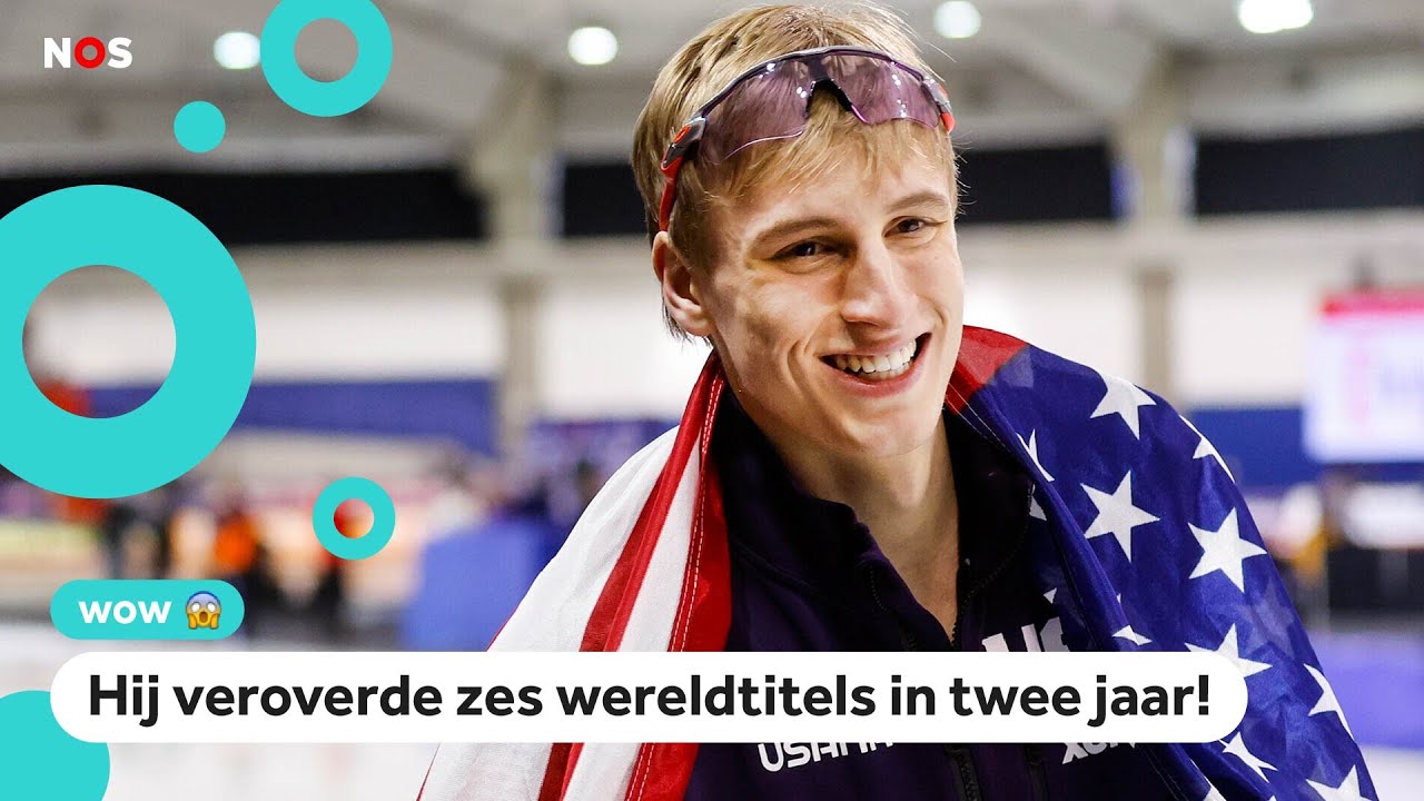 Amerikaans schaatswonder wint goud op drie (!) afstanden