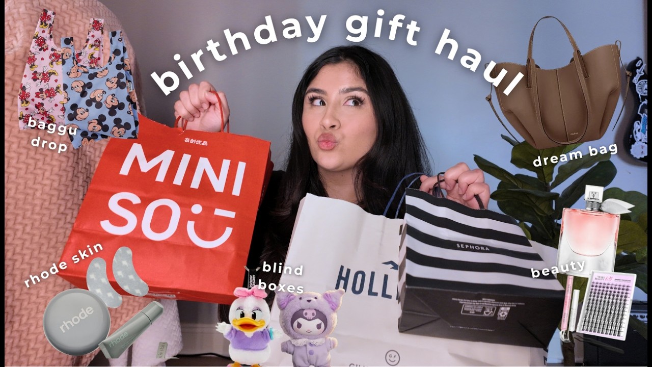 ЧТО Я ПОЛУЧИЛА НА ДЕНЬ РОЖДЕНИЯ 🍰♡ ༘*.ﾟ| polene mini cyme, baggu x disney, косметика и многое дру...