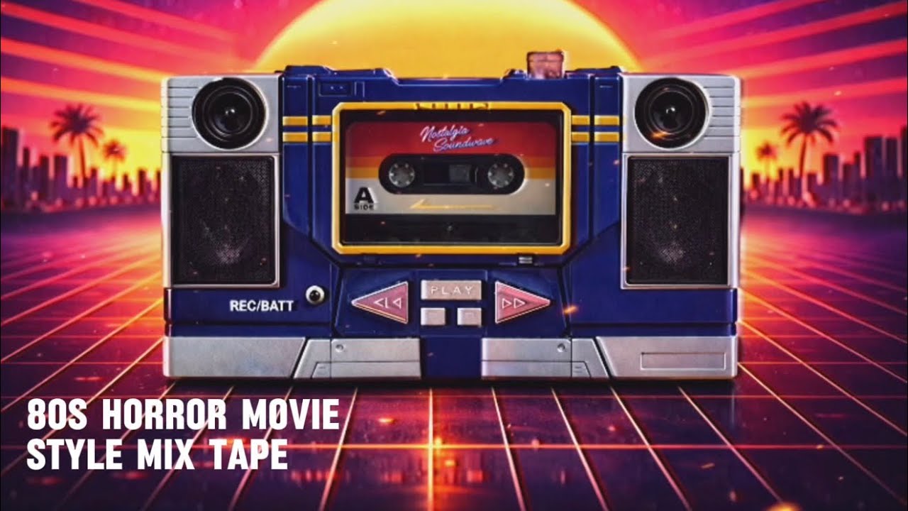 80s sci-fi/ Horror movie style mix tape. 
