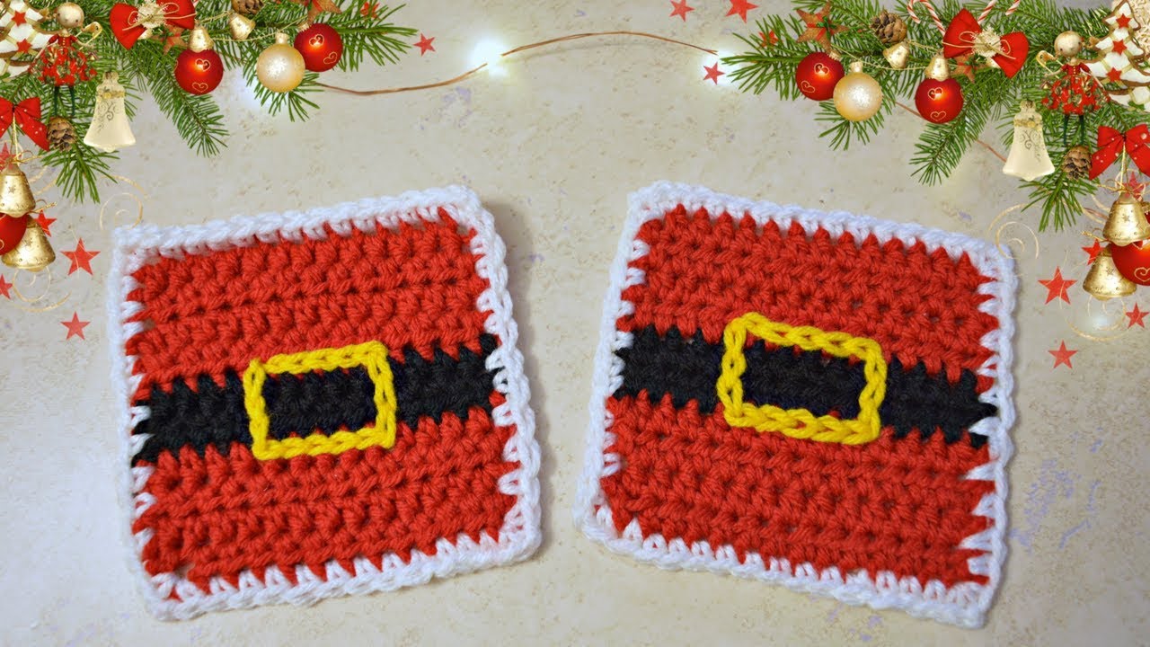 POSAVASOS NAVIDEÑOS DE CROCHET - SANTA CLAUS / PAPA NOEL | Danii's Ways ♡