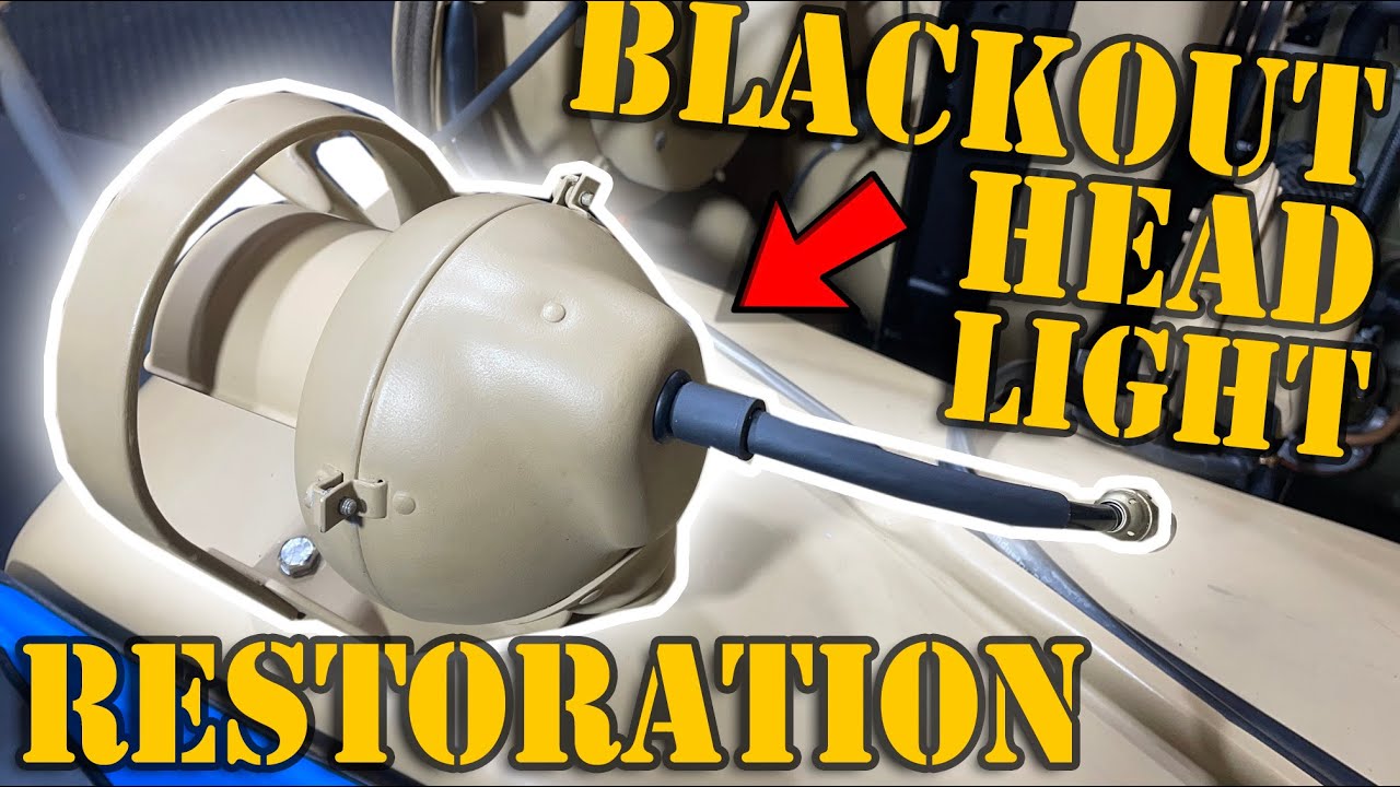 Restore your Willys Jeep | Blackout Headlight Restoration | M38A1