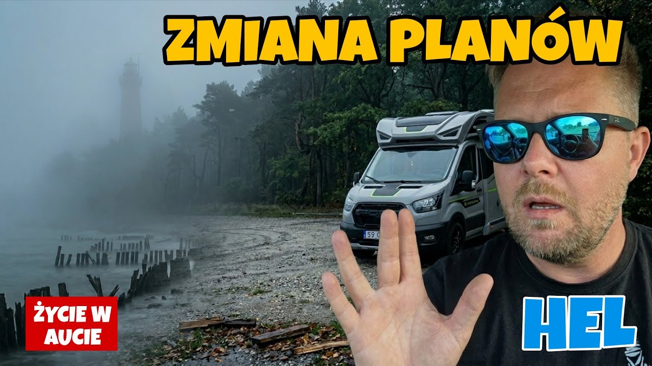 Zła pogoda zniszczyła m&oacute;j wyjazd?! 😱 Odkrywam NIEZNANY Hel i uciekam na Mierzeję!
