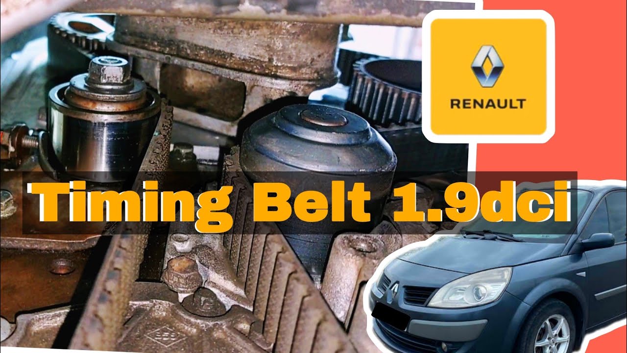 Renault Scenic 2 | 1.9 dci timing belt installation