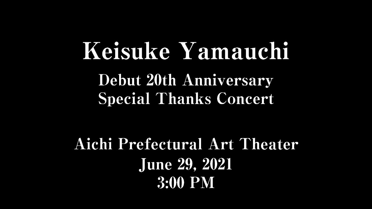 Keisuke Yamauchi Debut 20th Anniversary Special Thanks Concert 山内惠介スペシャルサンクスコンサート名古屋