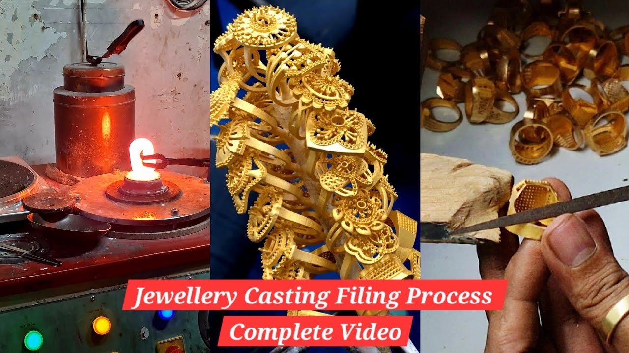 Gold Jewellery Making  ज्वेलरी कास्टिंग फाइलिंग!/Jewellery Casting  / Jewellery Failing