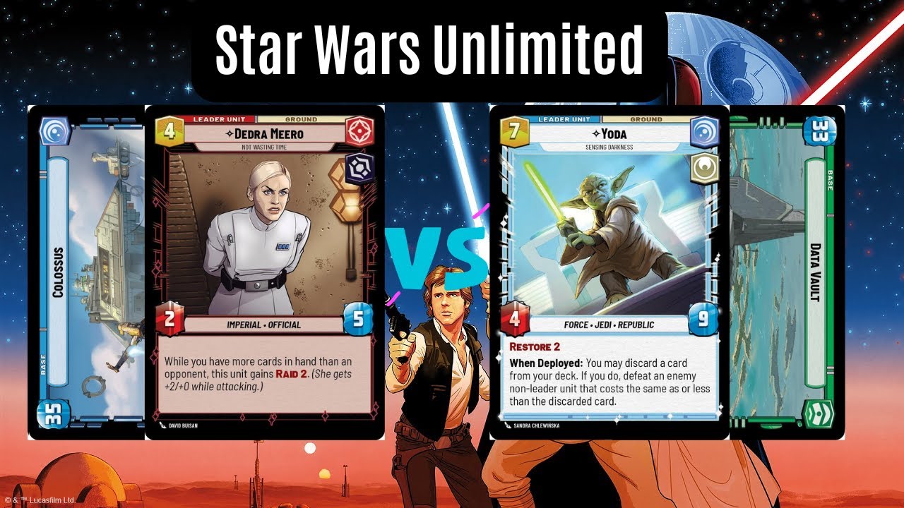 Дедра Колосс против Йоды в хранилище данных | Геймплей Star Wars Unlimited