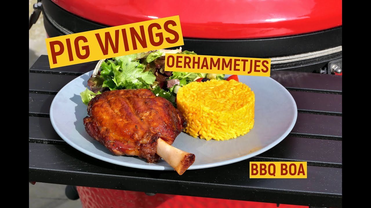 Oerhammetjes / Pig Wings van de Kamado Joe Classic 3