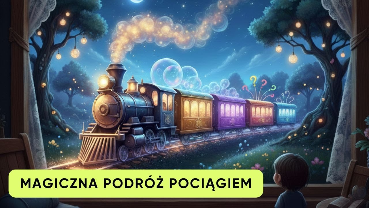 Pociąg, który woził pytania. DŁUGA bajka dla dzieci o ciekawości i wyobraźni (audiobook na dobranoc)