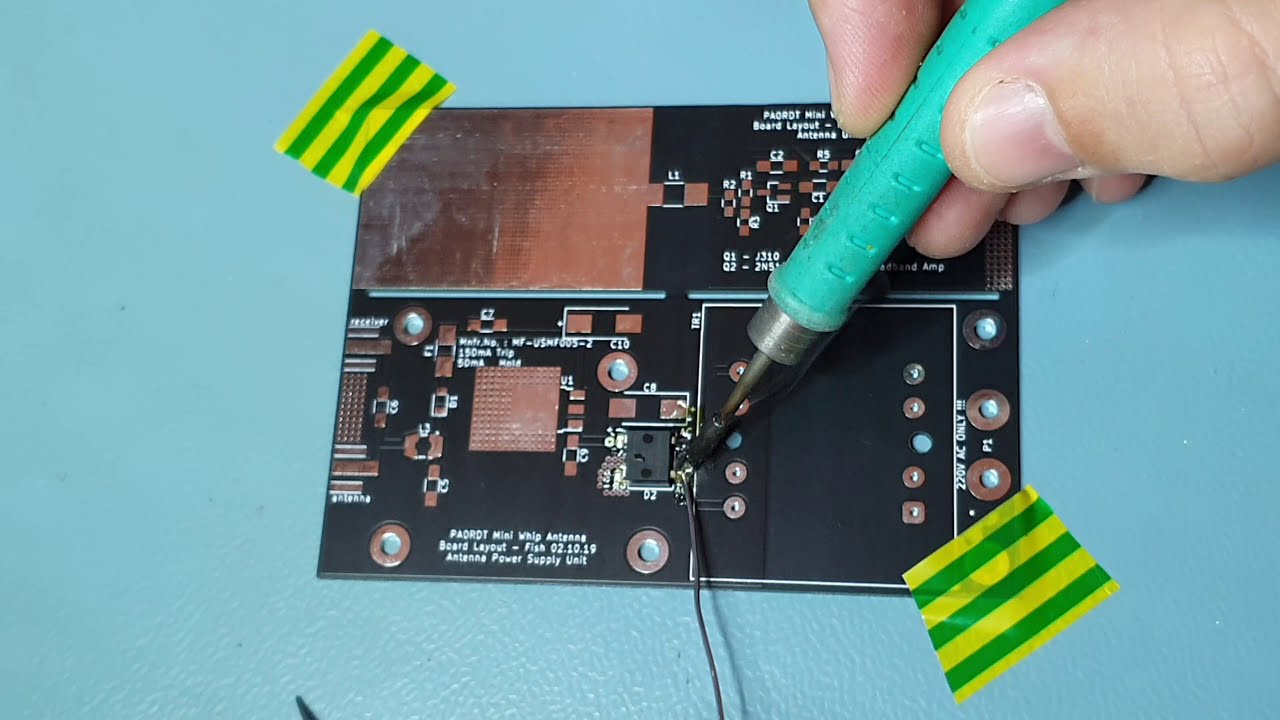 Pa0rdt miniwhip antenna build