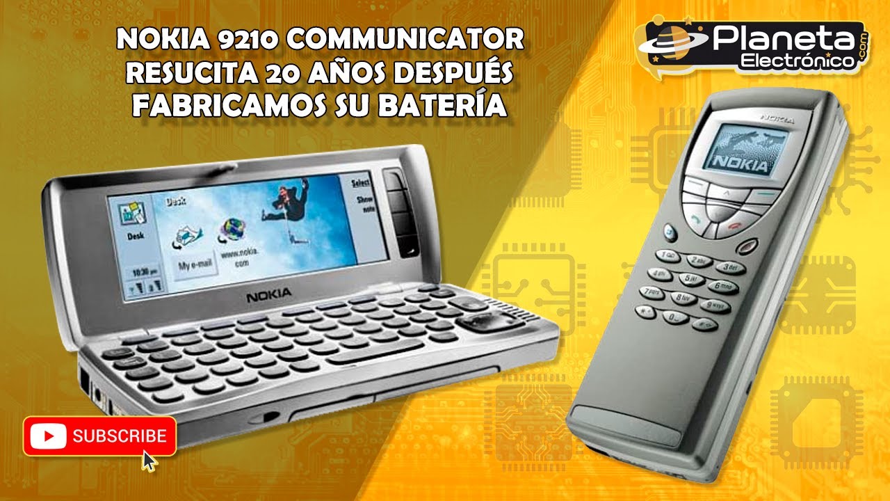 Nokia 9210 COMMUNICATOR resucita 20 años después fabricamos su bateria