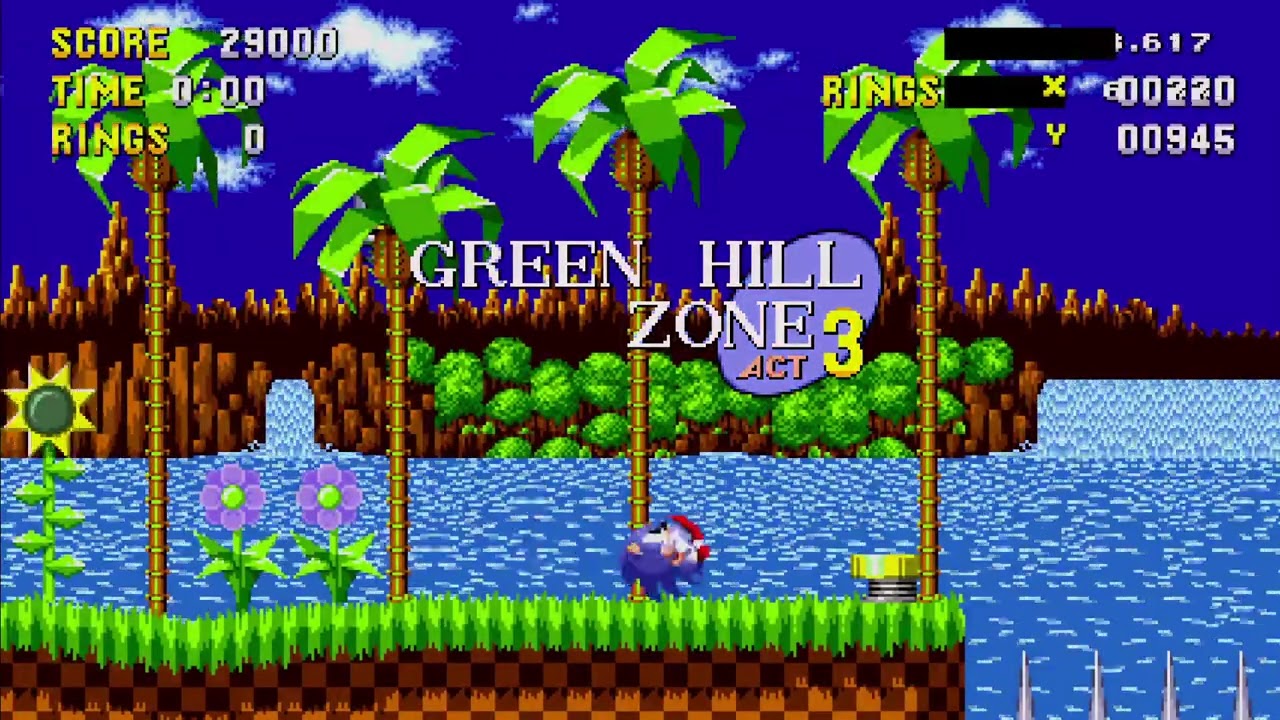 sonic 1 forever green hills speedrun
