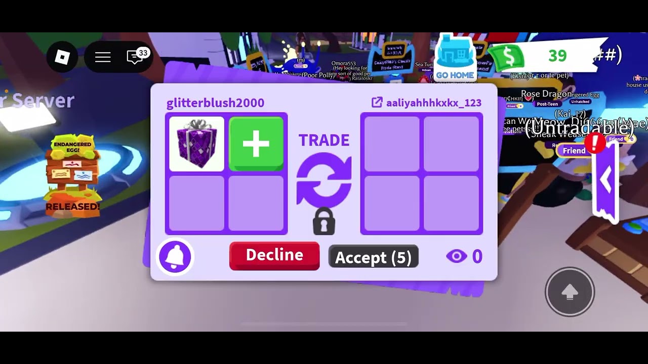 I traded only gifts in adopt me