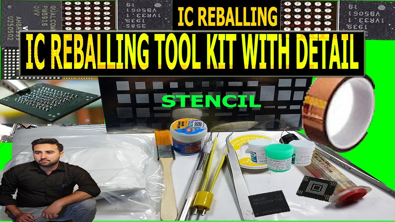 ic reballing tool | ic reball universal stencil | ic reballing kit | universal stencil | stencil