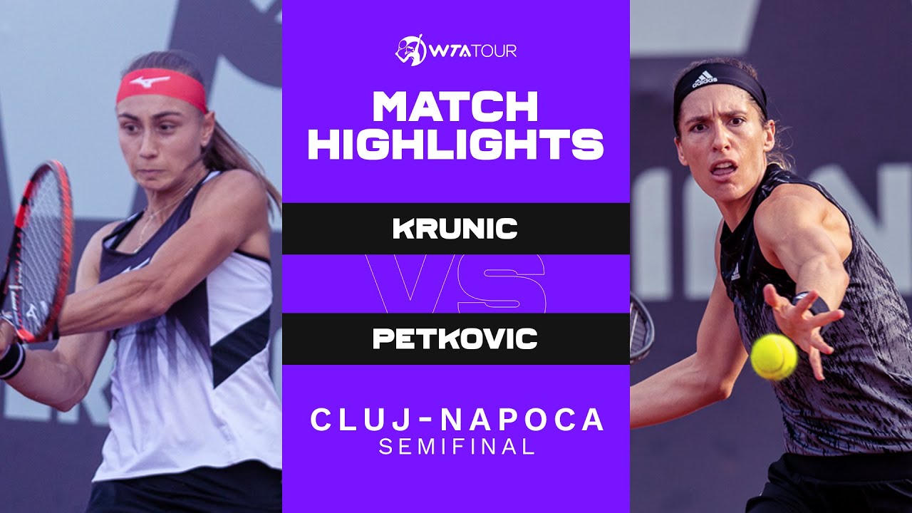 Aleksandra Krunic vs. Andrea Petkovic | 2021 Cluj-Napoca Semifinal | WTA Match Highlights