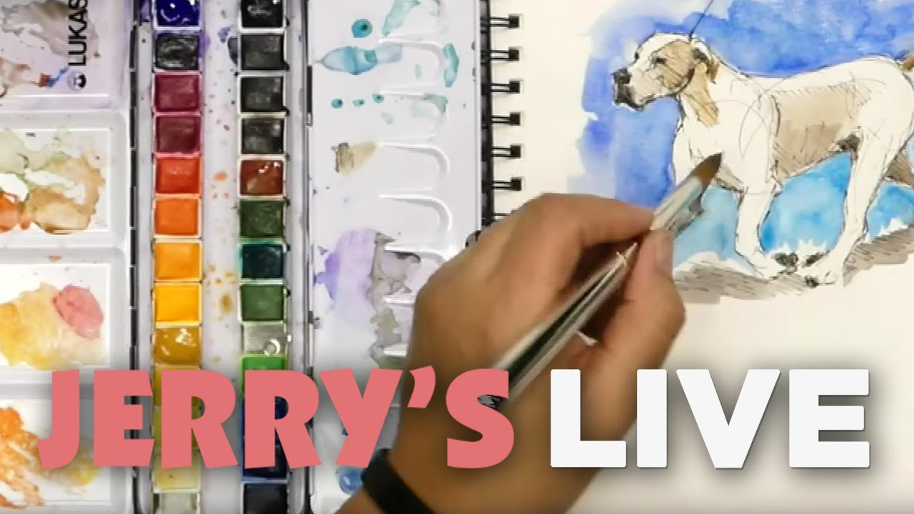 Jerry's LIVE Episode #116: LUKAS Pan Watercolors:  No More Excuses for NOT Working On Artwork!