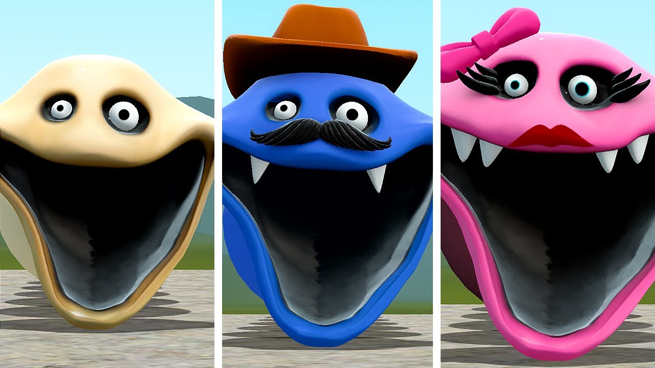 I FOUND ALL NEW ROBLOX HUNGRY WORM FAMILY In Garry's Mod!