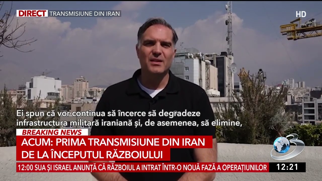 Premieră în România: Prima transmisiune din Iran după începerea războiului